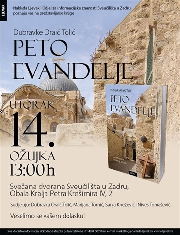 Predstavljanje knjige "Peto evanđelje: sedam dana u Svetoj Zemlji"